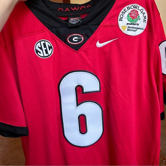 Men’s Nike rose bowl number 6 UGA jersey size small - Picture 5 of 12
